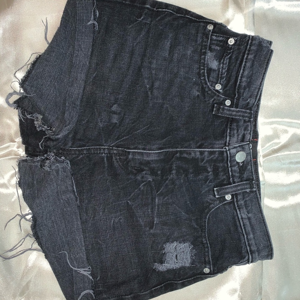 BDG(UO) Black Girlfriend High Rise Shorts